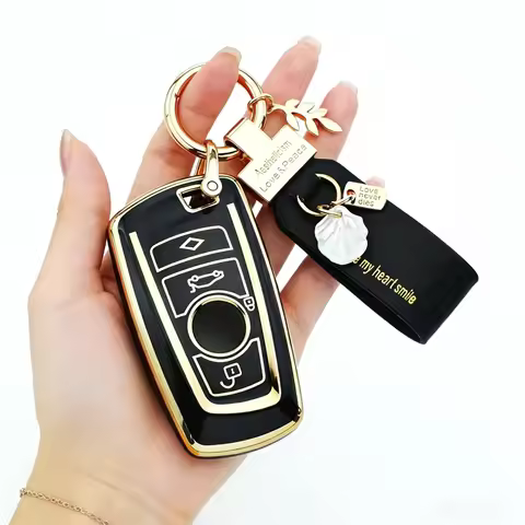 4 Buttons TPU Remote Smart Car Key Shell For BMW CAS4 F 3 5 7 Series F10 F20 F30 F40 X5 E92 E90 Key 