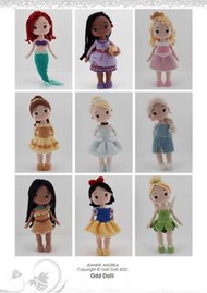 Disney Princess Odd Dolli Crochet Characters Amigurumi 迪士尼公主 玩偶 公仔 編織 鉤織 鉤針 勾織 手作書 手工書 英文