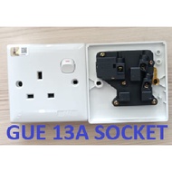 GUE 13A Switch Socket 1Gang Suis Lampu Suis DingDing Soket Plug