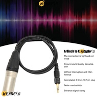 WENNEYU 3.5mm to 3pin XLR Cable, Locking Connector 60cm / 2.0ft Balanced Audio Cable, 1/8inch TRS Ma