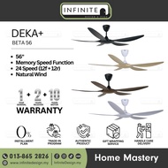 Deka+ BETA 56 56" DC Motor Ceiling Fan / Kipas Siling