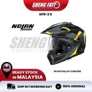 NOLAN N70-2X Skyfall 058 Full Face Helmet Motor VTopi Keledar Full Face Offroad Modular Helmet SIRIM