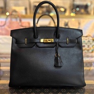 【震撼撿漏價✨全網最低價】Hermes/愛馬仕 Birkin 35 鉑金包 黑金