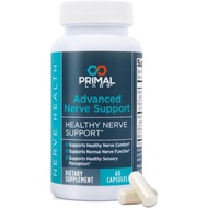 Primal Labs Nerve Support Capsules, 60 Count | Supports Nerve Health, Sensory Function & Comfort, Be