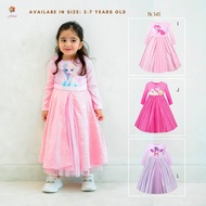 Ameena Dress Gamis For Girls Ages 2-7 Years Jaquard+Digital Printing/Muslim Children's Dress/cinderella Cartoon Dress/frozen/Little Ponny/litlle Pony/FK141 KIDS Pony Dress