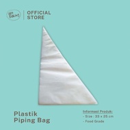 PLASTIC Piping Bag | Triangular plastic | 50pcs Medium Cone Plastic