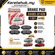 TOYOTA Genuine Front Brake Pad 04465-B1420 for Vios NGC102 Latio C11 Livina L10N Almera N17L 1 Set (