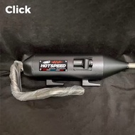 HOTSPEED Pipe Muffler V3 Set For Honda Click 125i/150i POWER PIPE V3 BLACK SERIES 1Set Muffler