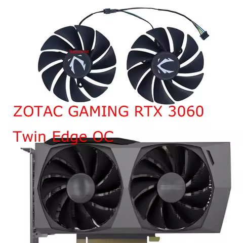 Video Card Fan,Graphics Cooler,2Pcs/Set,CF9015H12S,For ZOTAC RTX 4060 Destroyer OC HA,For ZOTAC RTX4