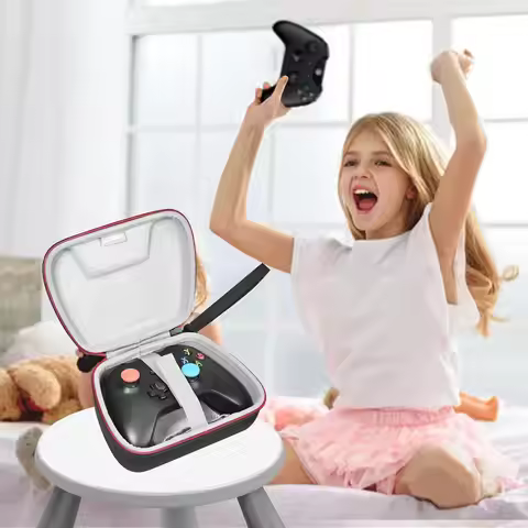 RLSOCO Hard Travel Controller Case for 8Bitdo Ultimate 2C/2/2.4G Dual Sense Wireless Controller Gami