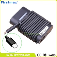 20V 2.25A 5V 2A USB-C Type C Charger for Dell Latitude 12 7210 7275 7285 E7275 HA45NM150 HDCY5 HK45N