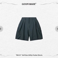 Goopi Goopimade “RM-01” Soft Box Utility Pocket Shorts - Aqua  黃金1號