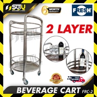[100% ORIGINAL] FRESH FRC-2 / FRC2 2 Layer Beverage Cart / Dinning Cart