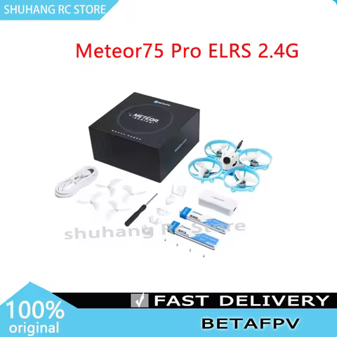 Original BETAFPV Meteor75 Pro ELRS 2.4G 1102 22000KV Motors Matrix 1S Brushless Flight Controller Ra