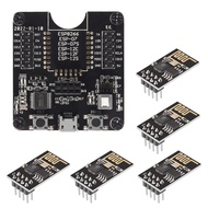 ESP8266 Code Burner Firmware Downloader Flash Download Tool Test Board + 5Pcs ESP01 ESP-01S Serial W