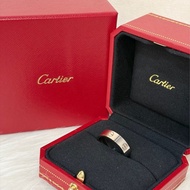 Cartier 卡地亞 LOVE 愛情 750 白K金 63號 中版 螺絲戒 戒指 戒子 墬子