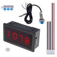 RPM Speed Meter 4 Digital LED Display Tachometer LED 4 Digital Tachometer Gauge RPM Speed Meter for 