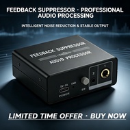 Feedback suppressor, professional audio processor, microphone anti-feedback, intelligent noise reduc
