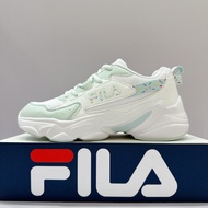 FILA HIDDEN TAPE 9 Women Retro Sneakers Thick-Soled Colorful Sugar Granules White Mint Green 5-J929Y
