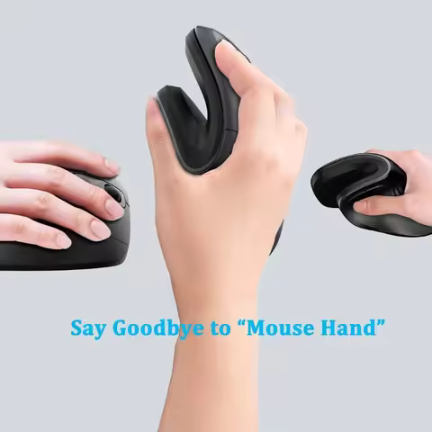 Ergonomic Vertical Mouse for Preventing Mouse Hand for Office and Gaming