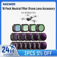 NEEWER ND & CPL & Effect Filter Set for DJI Mini 4 Pro, 16 Pack HD ND16 ND32 ND64 ND128 ND256 ND512 