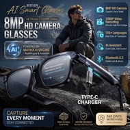 2026 New POV Vlog Smart Glasses Men&Women 800W Pixel Camera AI ChatGPT Video&Audio Recording Transla
