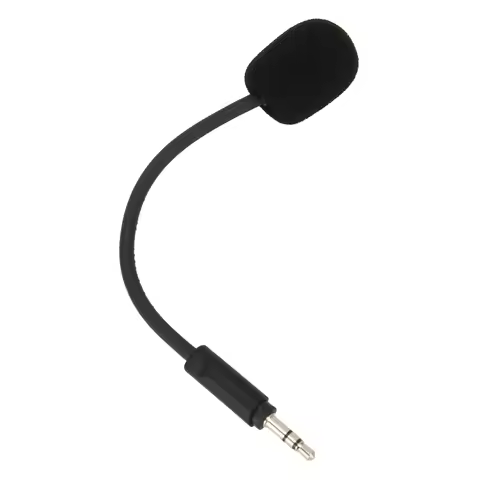 Replaceable Microphone 3.5mm Plug Game Headset Microphone Omnidirectional for Live Streaming for Cam