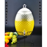 6.8L quality glass beverage dispenser GLASS WATER DISPENSER WITH STEEL RACK