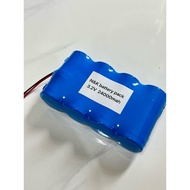(กทม)แบตเตอรี่สำหรับสปอร์ตไลท์โซล่าเซลล์ ถ่านชาร์จ 32650 3.2V 6.5Ah 13AH 26AH 32.5AH LiFePo4 32650 ไ