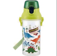[現貨] 日本製 SKATER 一鍵式透明水樽 直飲式 480ML 恐龍水壺 Dinosaur Water Bottle