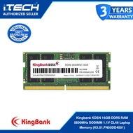 Kingbank KDSN 16GB DDR5 RAM 5600MHz SODIMM 1.1V CL46 Laptop Memory | K5.01.FN05DD4001