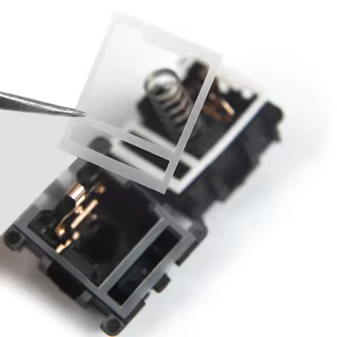 120 pcs Clear White MX Switch Film HTV PC For Cherry Gateron JWK Mechanical Keyboard Shaft