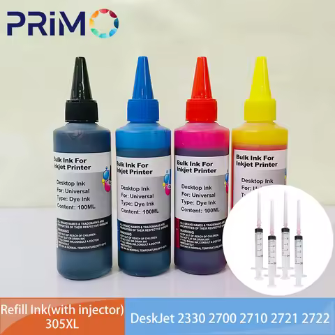 305XL Refill Dye Ink With Injector for HP305 305XL for HP DeskJet 2330 2700 2710 2721 2722 4100 4120