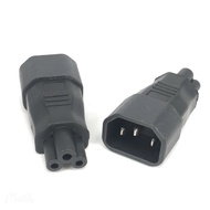 IEC 320 Adapter C14 To C5 Power Connector 3 Pole Socket C14 Cloverleaf Plug Micky C5 Straight Conver