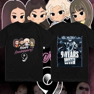 BLACKPINK 9th Anniversary Tee K-Pop Celebration Graphic T-Shirt | Black Pink 9th Fan Club Line