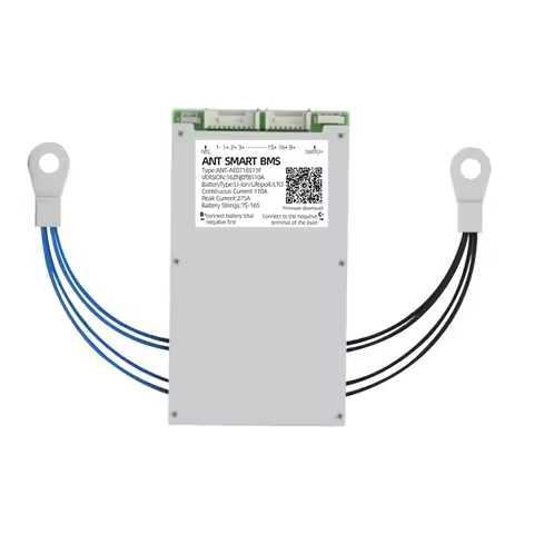 ANT SMART BMS 7S to 16S 8S to 20S 22S Lifepo4 Li-Ion Lto 18650 Battery 80A 325A 450A 600A Built-in B