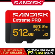 SanDisk Extreme PRO V30 A2 MicroSD Card 256GB 512GB 1TB QXCO QXCU QXCJ FlashMartSG