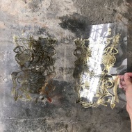 馬年開運門神春聯/官升三級與中醫八法寶門神/左右一對/賽璐璐片