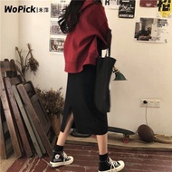 .Skirt Korean Version Heping Skirt New Year's Trobe Melade Spring Autumn Winter Style Western Style 