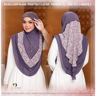 💥TUDUNG FAREHA - SAIZ XL💥 TUDUNG 3 LAYER. BRAND EZZUFIRDA