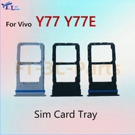 Sim Card Tray For ViVO Y77 Y77E Slot Sim Card Holder Replacement Parts
