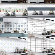 3m x60cm imitation stone kitchen Decal, anti-grease, aluminum white, insulated, waterproof, easy to 