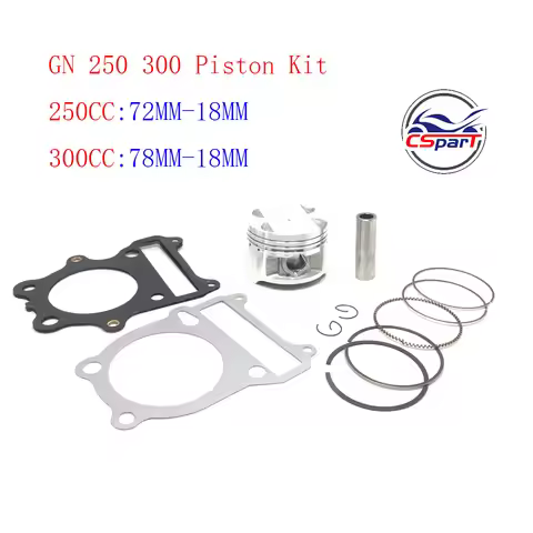 GN250 GN300 72MM 78MM 18MM Piston Kit Ring Gasket For 250 250CC 300 300CC Loncin Suzuki ATV Dirt Bik