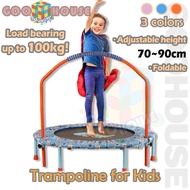 Trampoline for Kids Toddler Trampoline with Handle Baby Trampoline Jump Sports Adjustable 100kg