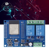HEEPDD 2 Channel 5V Relay Module ESP 32 4M Byte Flash Large Capacity Programmable Board for Secondar