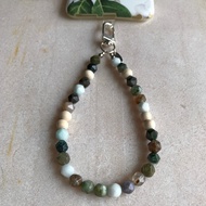 KOCI - Andaman Stress Relief | Indian Agate Gemstone Phone Charm Essential Oil Diffuser Handmade