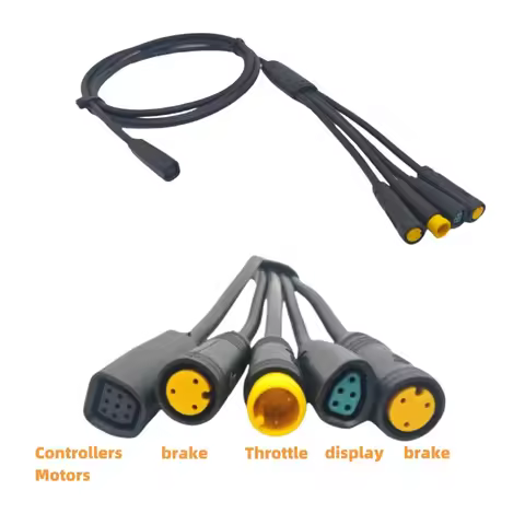 Waterproof 1T4 Main Cable For Bafang MidMotors M225 M325 M625 G341 G321 S307 C101 With 5PIN 3PIN 8PI