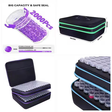Diamond Painting Storage Containers, 420 Slots Diamond Painting Accessories and Tools, Diamond Paint