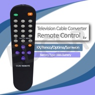 TV Cable Converter Box Remote for KX/Renco/Optima/Samwon
