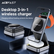 ACEFAST E20 desktop 3-in-1 Wireless Charging Holder for Phone 16 15 14 Pro Max 12 13 Mini Desktop Fa